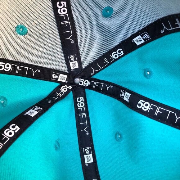 NEW ERA 59Fifty Miami Dolphins Fitted Hat Mens 7 1/4 Blue NFL Football Cap​​ - Picture 7 of 9